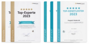 Prepaid Hoster Zertifikate