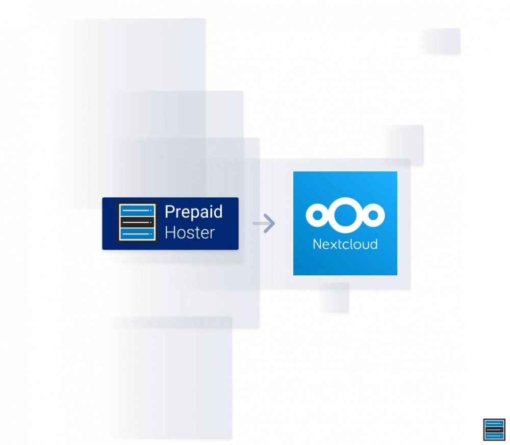 Illustration: Prepaid Hoster und Nextcloud